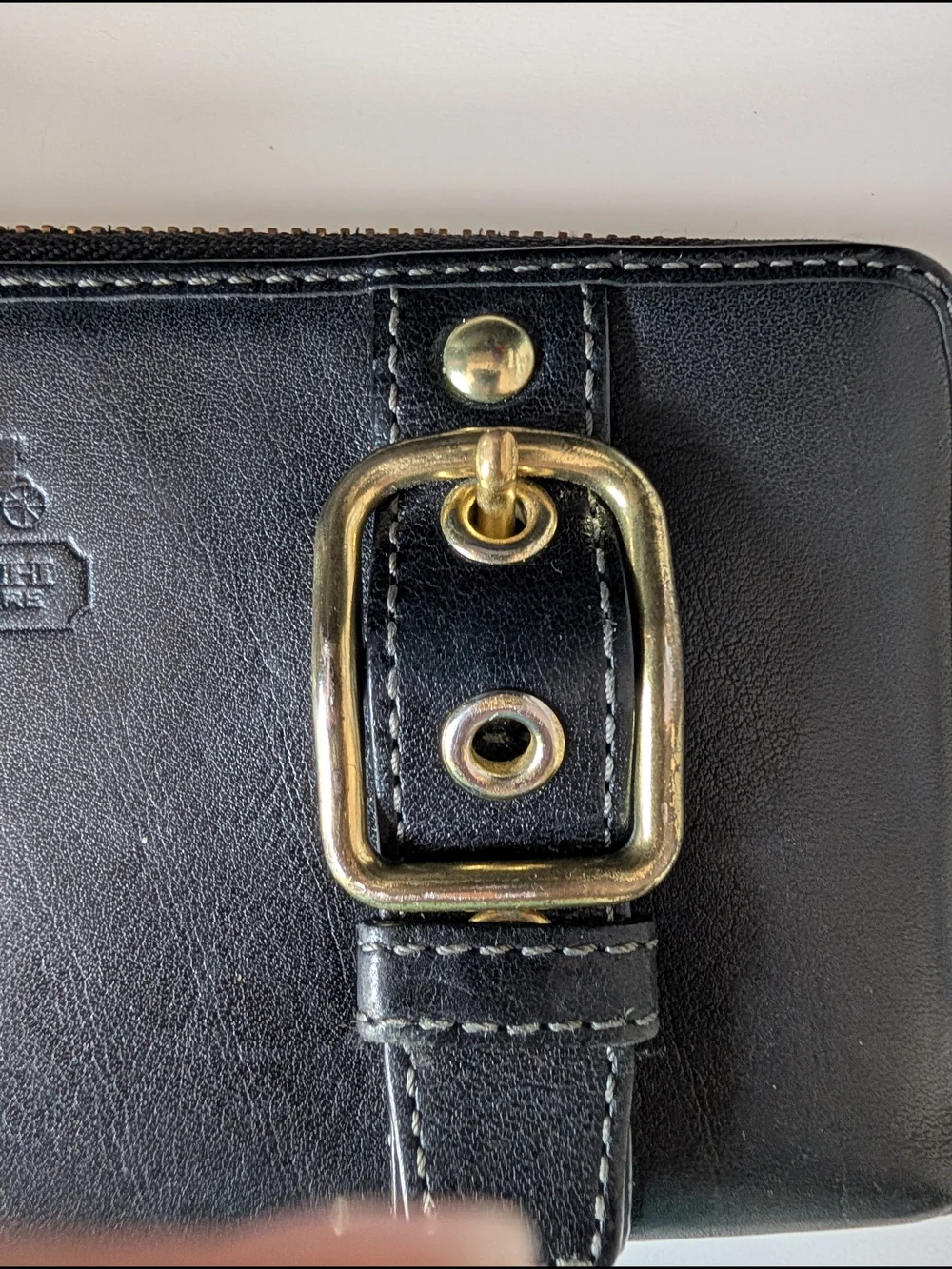 Coach Vintage Leatherware Zoe Soho Black Zip-Around Wallet